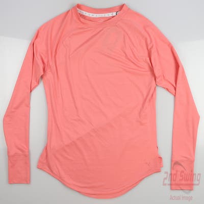 New Womens Puma Cloudspun Long Sleeve Small S Carnation Pink MSRP $60