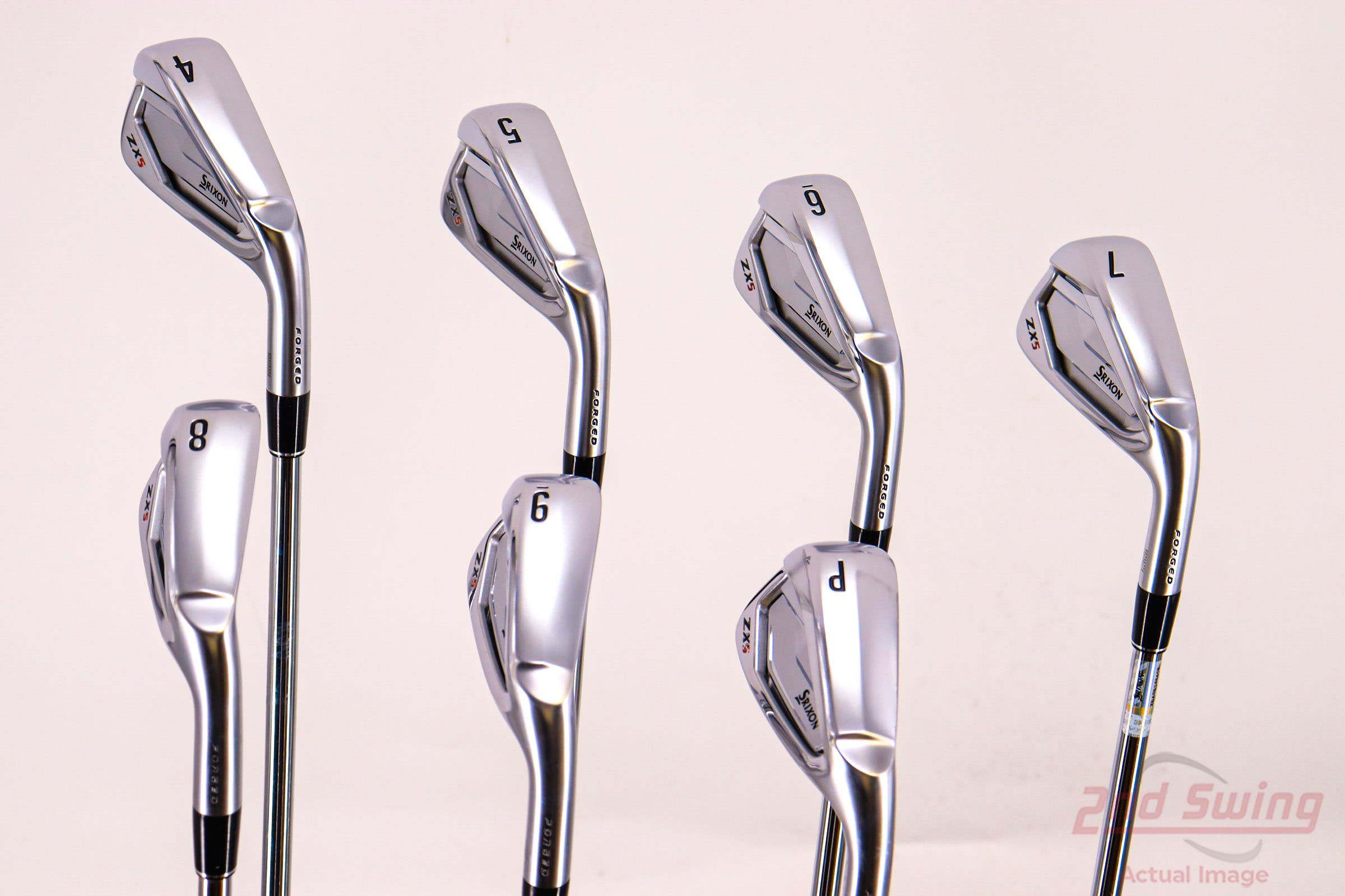 Mint Srixon ZX5 Iron Set 4-PW FST KBS Tour FLT 110 Steel Regular Right  Handed 38.0in