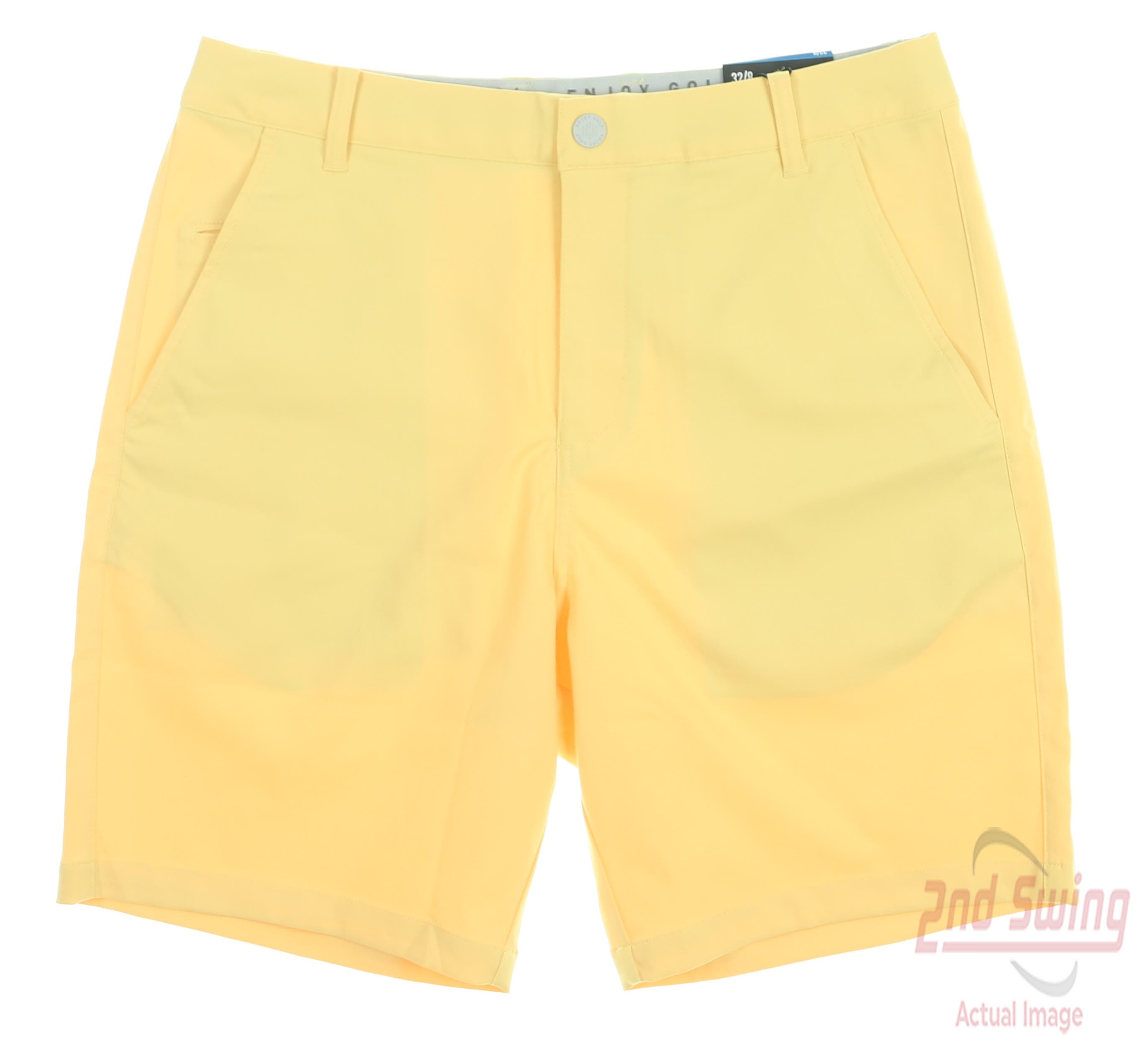 Mens yellow hot sale golf shorts