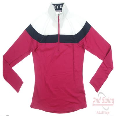 New Womens Puma Lightweight 1/4 Zip Pullover Small S Multi MSRP $70