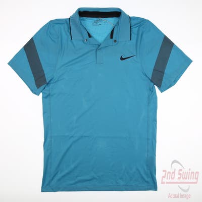 New Womens Nike Golf Polo Small S Blue MSRP $80