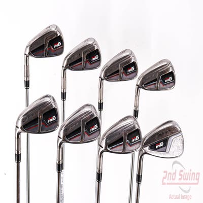 TaylorMade M6 Iron Set 4-PW AW FST KBS MAX 85 Steel Regular Left Handed 38.5in