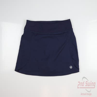 New Womens Straight Down Skort Medium M Navy Blue MSRP $104