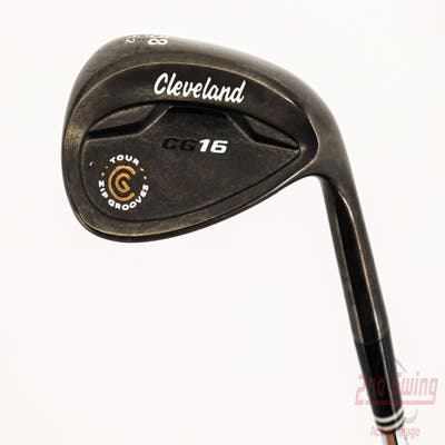 Cleveland CG16 Black Zip Groove Wedge Lob LW 58° 12 Deg Bounce Stock Steel Shaft Steel Wedge Flex Right Handed 35.5in