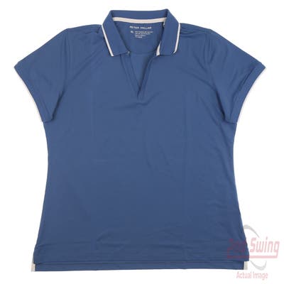 New Womens Peter Millar Polo X-Large XL Blue MSRP $110