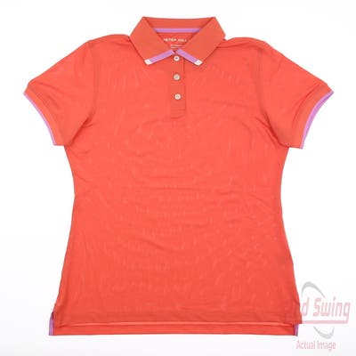 New Womens Peter Millar Polo Small S Coral MSRP $110