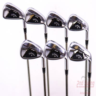 Callaway Apex DCB 21 Iron Set 5-PW AW UST Mamiya Recoil ZT9 F4 Graphite Stiff Right Handed 38.75in