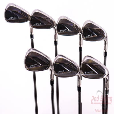 TaylorMade Stealth Iron Set 5-PW GW UST Recoil 780 ES SMACWRAP Graphite Stiff Right Handed 38.25in