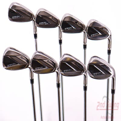 TaylorMade Stealth Iron Set 5-PW AW SW FST KBS MAX MT 85 Steel Stiff Right Handed 38.5in