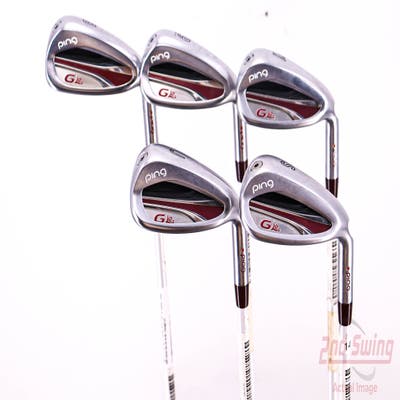 Ping G LE 2 Iron Set 8-PW SW LW ULT 240 Lite Graphite Ladies Right Handed Red dot 36.0in