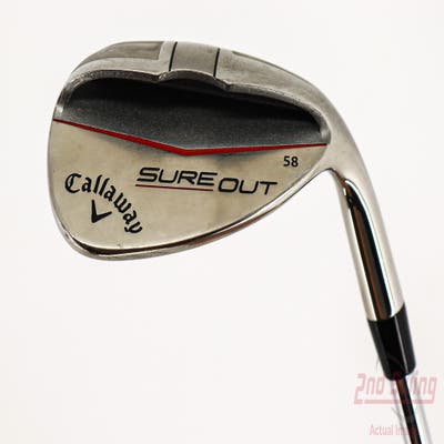 Callaway Sure Out Wedge Lob LW 58° FST KBS 90 Wedge Steel Wedge Flex Right Handed 35.0in