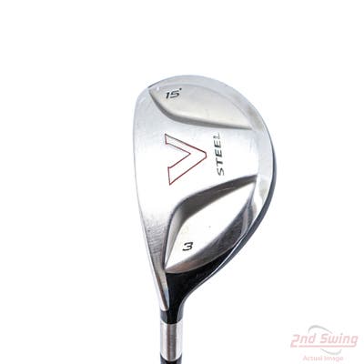 TaylorMade V Steel Fairway Wood 3 Wood 3W 15° TM M.A.S.2 Graphite Regular Left Handed 43.5in