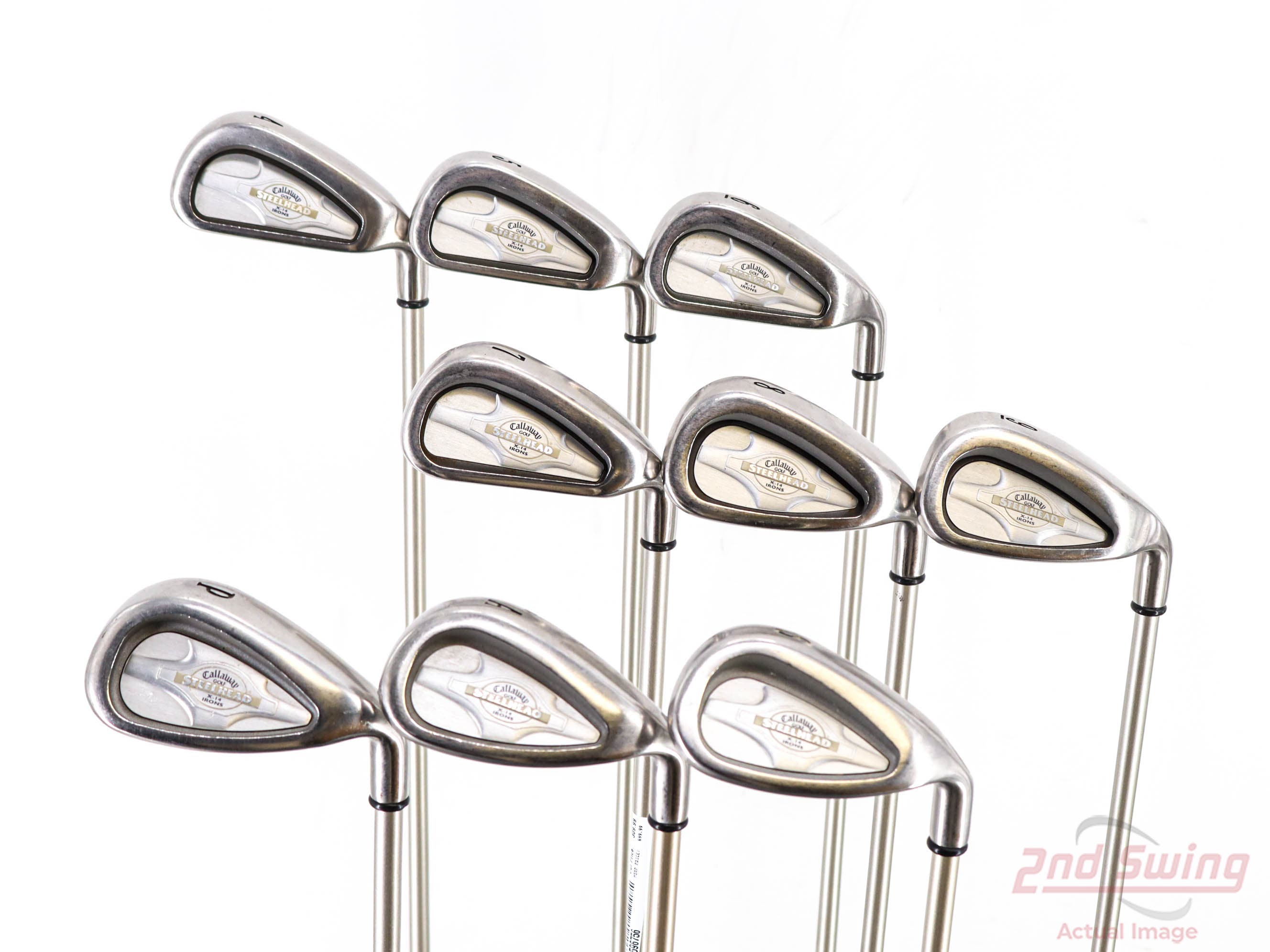 Callaway outlets Steelhead X14 iron set. (4-PW, AW, SW) Right handed.