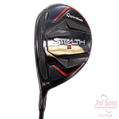 TaylorMade Stealth 2 Fairway Wood 3 Wood 3W 15° Fujikura Ventus Red TR 6 Graphite Stiff Left Handed 43.0in