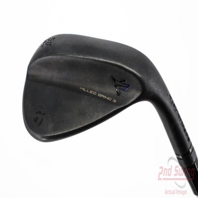 TaylorMade Milled Grind 3 Raw Black Wedge Lob LW 58° 11 Deg Bounce Dynamic Gold Tour Issue S200 Steel Stiff Right Handed 35.0in