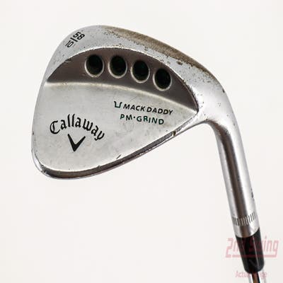 Callaway Mack Daddy PM Grind Wedge Lob LW 58° 10 Deg Bounce PM Grind FST KBS Tour-V Steel Wedge Flex Right Handed 34.75in