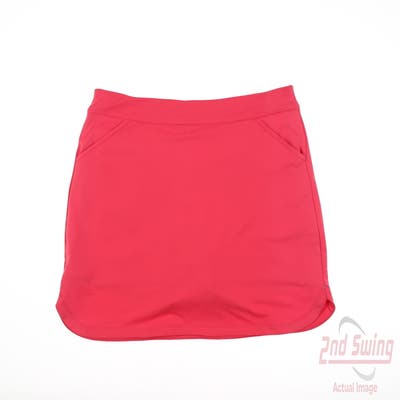 New Womens Peter Millar Skort Large L Rose Red MSRP $89