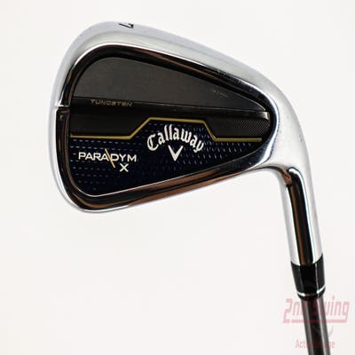 Callaway Paradym X Single Iron 7 Iron PX HZRDUS Silver Gen4 65 Graphite Regular Right Handed 37.0in