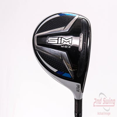 TaylorMade SIM MAX Fairway Wood 3 Wood 3W 15° Fujikura Ventus Blue 5 Graphite Senior Right Handed 43.25in