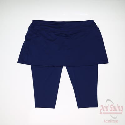 New Womens San Soleil Skort Medium M Blue MSRP $98