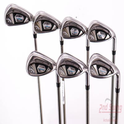 Callaway Rogue X Iron Set 6-PW AW SW UST Mamiya Recoil ESX 460 F2 Graphite Senior Right Handed 38.5in