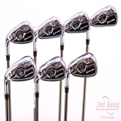 TaylorMade M CGB Iron Set 5-PW AW UST Mamiya Recoil 460 F2 Graphite Senior Left Handed 38.5in