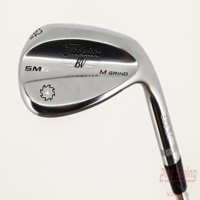 Titleist Vokey SM6 Tour Chrome Wedge Lob LW 62° 8 Deg Bounce M Grind SM6 BV Steel Wedge Flex Right Handed 35.0in