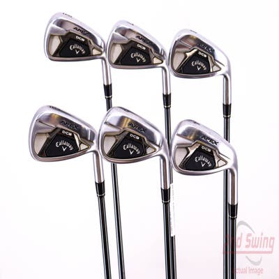 Callaway Apex DCB 21 Iron Set 6-PW AW UST Mamiya Recoil 65 F2 Graphite Senior Right Handed 37.5in