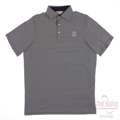 New W/ Logo Mens KJUS Polo Medium M Navy Blue MSRP $99