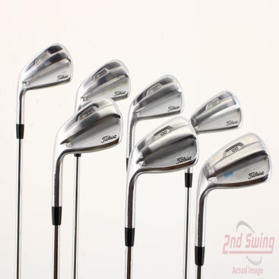 Titleist 2021 T100 Iron Set 4-PW True Temper AMT White S300 Steel Stiff Left Handed 38.5in