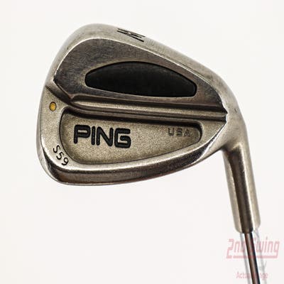 Ping S59 Single Iron Pitching Wedge PW Stock Steel Shaft Steel Stiff Right Handed Gold Dot 35.5in