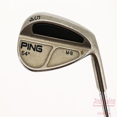 Ping MB Wedge Sand SW 54° Stock Steel Shaft Steel Wedge Flex Right Handed Gold Dot 35.25in