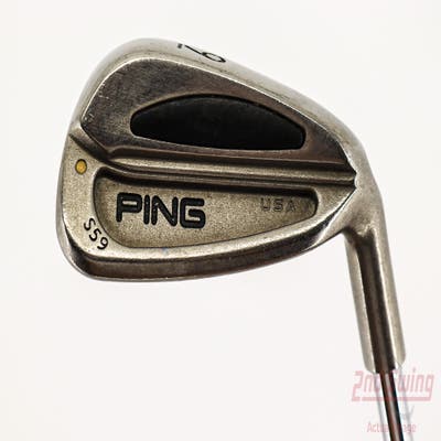 Ping S59 Single Iron 9 Iron Stock Steel Shaft Steel Stiff Right Handed Gold Dot 36.25in