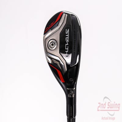 Mint TaylorMade Stealth Plus Rescue Hybrid 3 Hybrid 19.5° PX HZRDUS Smoke Red RDX 80 Graphite Stiff Right Handed 40.5in