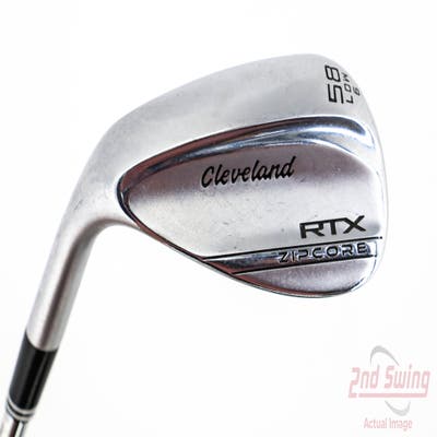 Cleveland RTX ZipCore Tour Satin Wedge Lob LW 58° 6 Deg Bounce Low Dynamic Gold Spinner TI Steel Wedge Flex Left Handed 35.25in