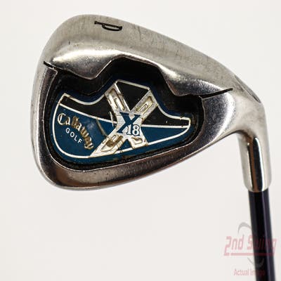 Callaway X-18 Single Iron Pitching Wedge PW Callaway System CW75 Graphite Stiff Right Handed 35.25in