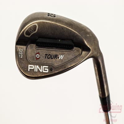 Ping Tour-W Brushed Silver Wedge Gap GW 52° 12 Deg Bounce W Grind Ping AWT Steel Regular Right Handed Black Dot 35.75in
