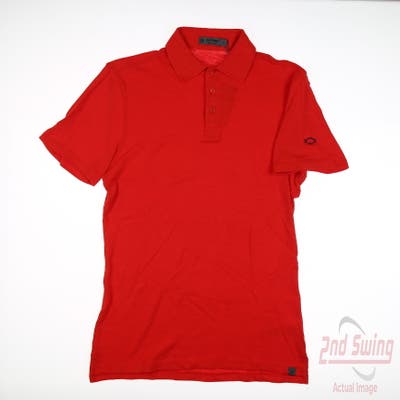 New W/ Logo Mens G-Fore Polo Medium M Red MSRP $116