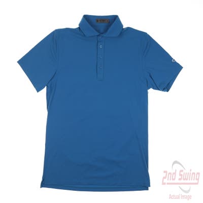 New W/ Logo Mens G-Fore Polo Medium M Blue MSRP $116