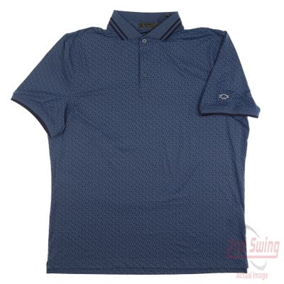 New W/ Logo Mens G-Fore Polo X-Large XL Blue MSRP $116