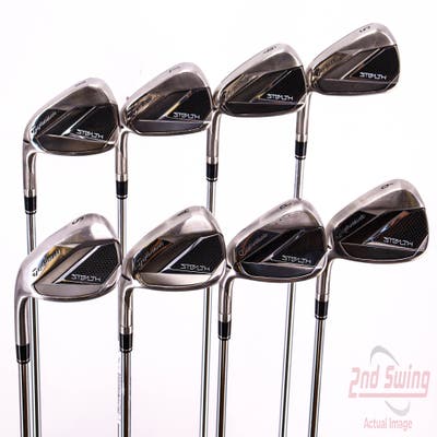 TaylorMade Stealth Iron Set 5-PW AW SW FST KBS MAX 85 MT Steel Regular Left Handed 38.5in