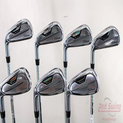 Titleist 2021 T200 Iron Set 4-PW True Temper AMT Black S300 Steel Stiff Left Handed 38.25in