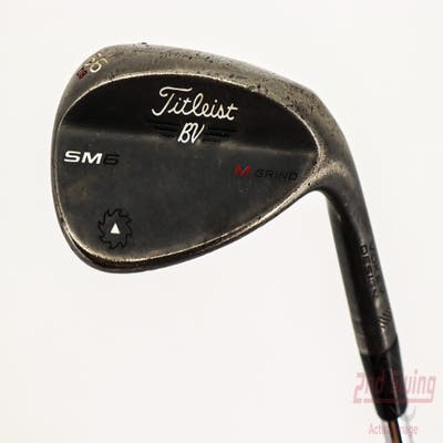 Titleist Vokey SM6 Jet Black Wedge Sand SW 56° 8 Deg Bounce M Grind SM6 BV Steel Wedge Flex Right Handed 35.25in