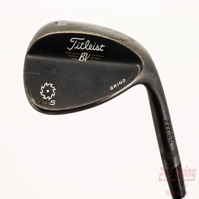 Titleist Vokey SM5 Raw Black Wedge Lob LW 58° 11 Deg Bounce K Grind Titleist SM5 BV Steel Wedge Flex Right Handed 35.0in