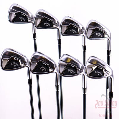 Callaway Apex DCB 21 Iron Set 4-PW AW UST Mamiya Recoil 75 Dart Graphite Regular Right Handed 38.5in