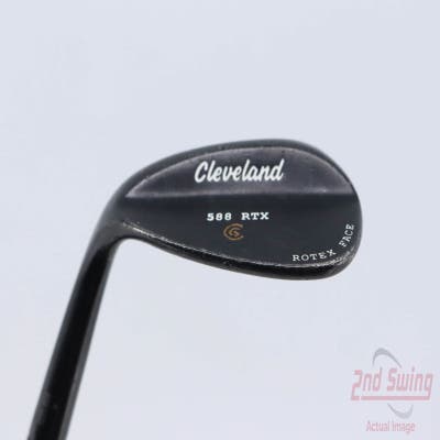 Cleveland 588 RTX 2.0 Black Satin Wedge Lob LW 60° 12 Deg Bounce True Temper Dynamic Gold Steel Wedge Flex Left Handed 35.5in