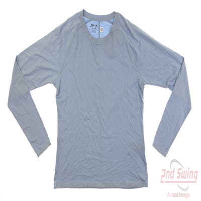 New Womens Ralph Lauren RLX Long Sleeve Large L Blue MSRP $78