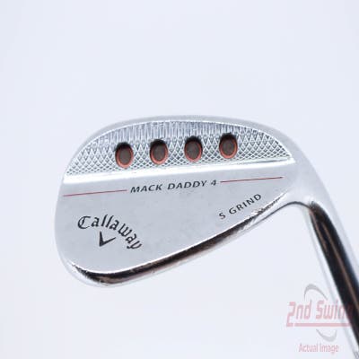 Callaway Mack Daddy 4 Chrome Wedge Gap GW 52° 10 Deg Bounce S Grind FST KBS Tour-V Steel Wedge Flex Right Handed 35.25in