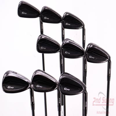 Ping G710 Iron Set 4-PW SW LW ALTA Distanza 40 Graphite Senior Right Handed Black Dot 39.0in