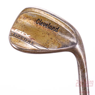 Cleveland RTX ZipCore Raw Wedge Gap GW 52° 10 Deg Bounce Mid Stock Steel Shaft Steel Wedge Flex Right Handed 36.0in